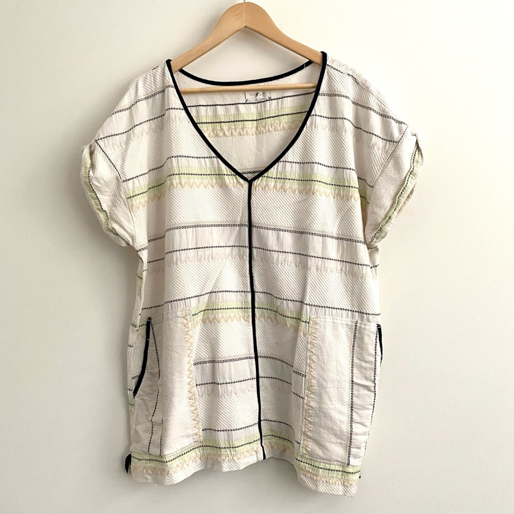 Lou & Grey Lagenlook Striped Tunic with Pockets